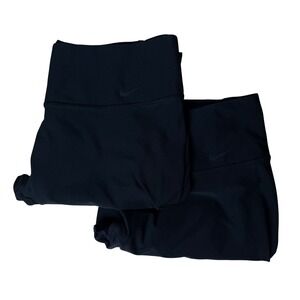 Lot 2 Nike Legendary Dri-FIT Capri Leggings Womens Large Black Athletic Workout
